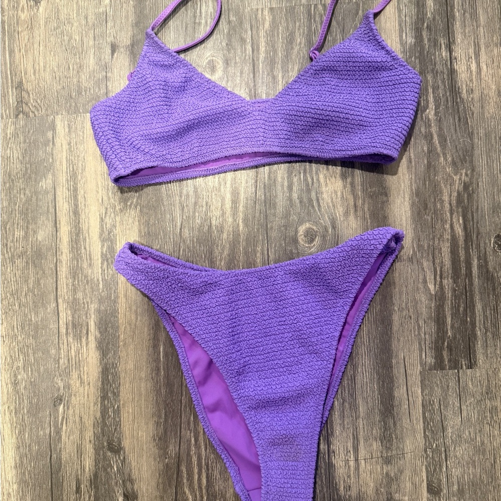 La Hearts Lavender Bikini Set